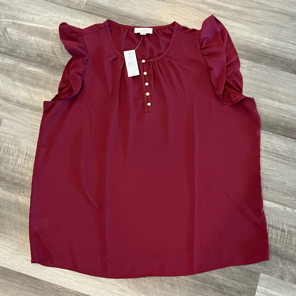 Loft Outlet Sleeveless Blouse NWT Size Large